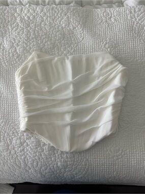 Corset White/Cream Cropped Top